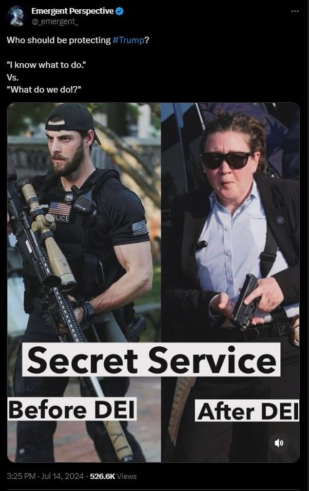 The female agent was used in an Internet meme about how diverse hiring had weakened the Secret Service.