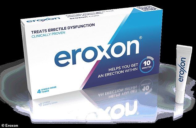 Eroxon gel is claimed to work within ten minutes of application.