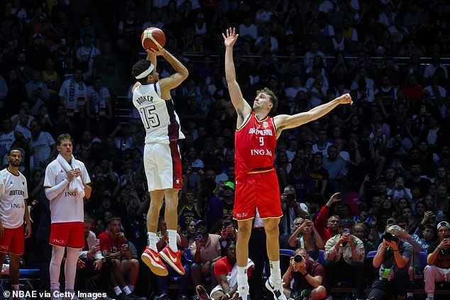 Germany, the reigning world champions, put pressure on Steve Kerr's team until the end