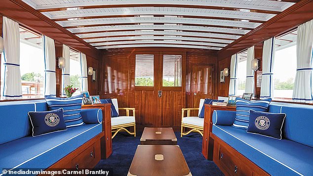 Over the years, the ship served five presidents: Truman, Eisenhower, Johnson, Nixon and Kennedy, and is now offered for public use.