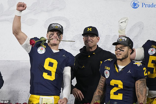 Michigan had a perfect 15-0 season and won its first NCAA title since 1997.