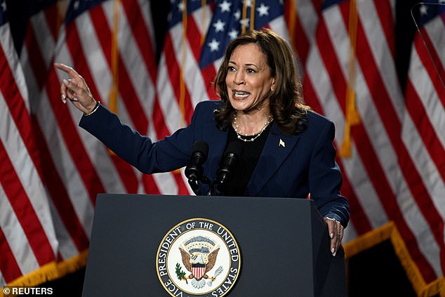 Vice President Harris praised Biden during her remarks, saying it was one of the greatest honors to serve as his vice president. She also took on Donald Trump, whom she accused of 