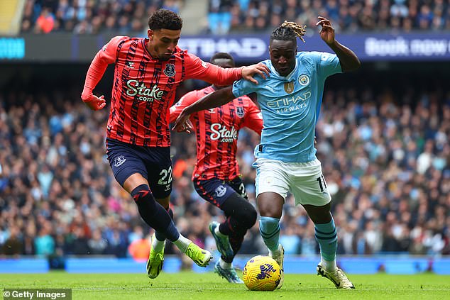 Pep Guardiola signed Jeremy Doku (right) last summer to bring a new dynamic to the team.