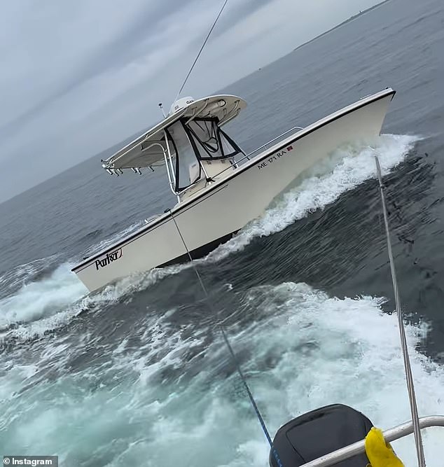 Another clip shows the boat being towed by another nearby fisherman who captured the entire scene.