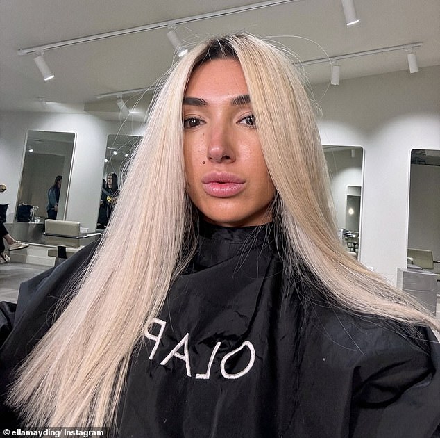 She has said goodbye to her signature jet-black, perfectly coiffed hair and welcomed a striking platinum blonde hairstyle.