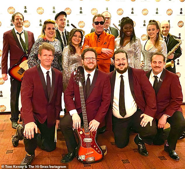 Kenny is scheduled to bring his 12-piece rock'n'soul band, Tom Kenny & The Hi-Seas, to The Bowery Electric in Manhattan's East Village on August 4 (pictured April 16).