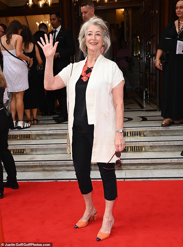 Maureen Lipman at the opening night of Hello Dolly at the London Palladium on July 18