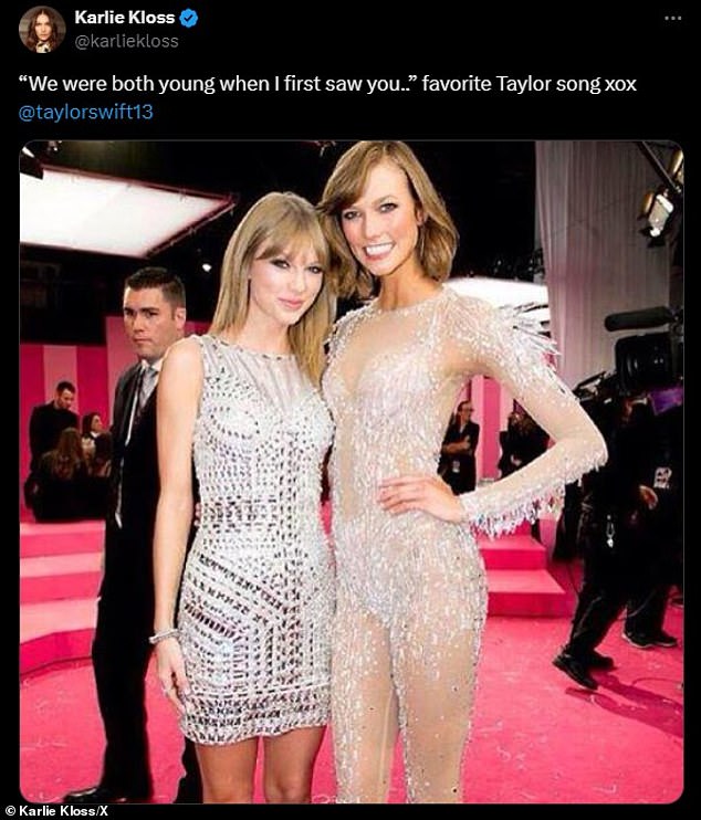 And although Kloss said in 2013 that Taylor's song Love Story was her all-time favorite, she now says: 