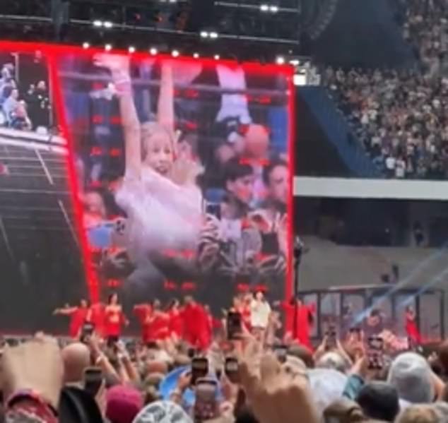 Each night of the tour, Cruel Summer singer Taylor, 34, chooses a child in the audience to give her hat to while she sings her classic hit 22 from the album Red.