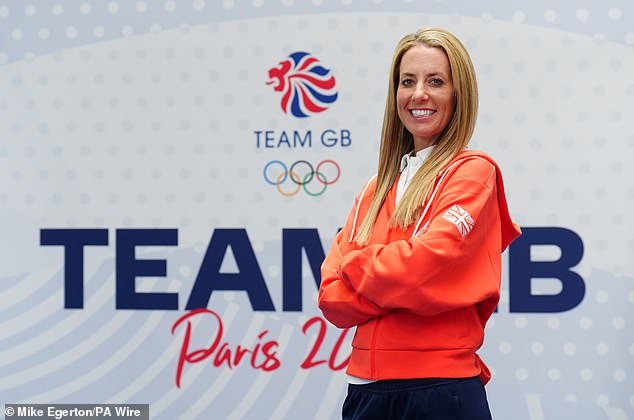 Dujardin pictured during a British team training session for the Paris Olympics in Birmingham in June.