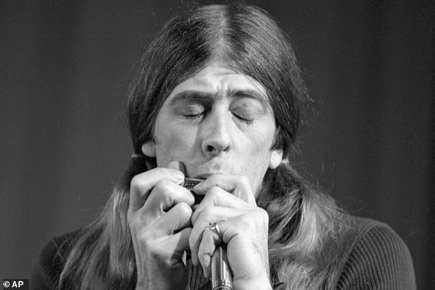 Mayall performing with the Bluesbreakers at the Deutsche Museum in Munich, West Germany, 21 January 1970