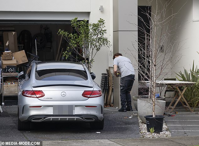 Another woman who claims to have been Colosimo's long-time lover claimed the actor was picked up from her home in this Mercedes.