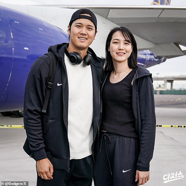 Ohtani's wife, Mamiko Tanaka, played four years of professional basketball before retiring.