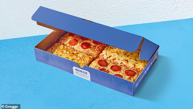 Four-Slice Mixed Pizza Sharing Box - For those sharing pizza or who can't decide, Greggs has made it possible for you to choose a combination of their delicious toppings.