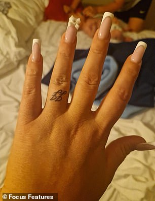 Sophie got JJ's initials tattooed on her ring finger, which he loved, and he got the same tattoo.