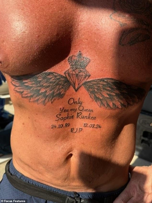 After Sophie passed away, JJ got a tattoo on his chest in her memory.