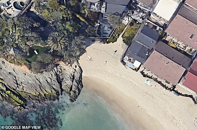 Last week, shocked viewers shared a clip on TikTok of the middle-aged woman throwing a tantrum in front of tourists outside her $6 million property. (Pictured: the location from above)