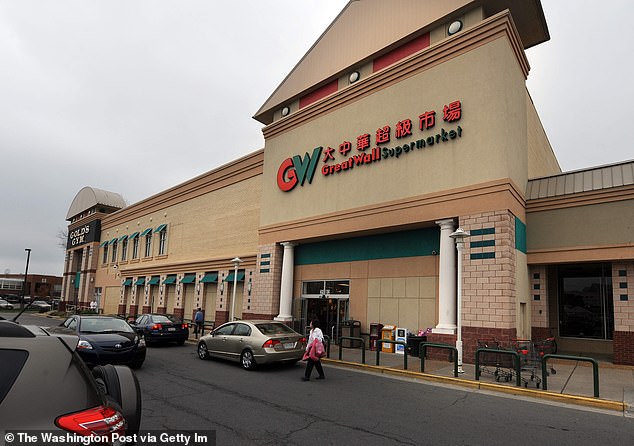 Great Wall Supermarket scored an impressive 92.69 out of 100 in the ranking (pictured: a store in Merrifield, Virginia)