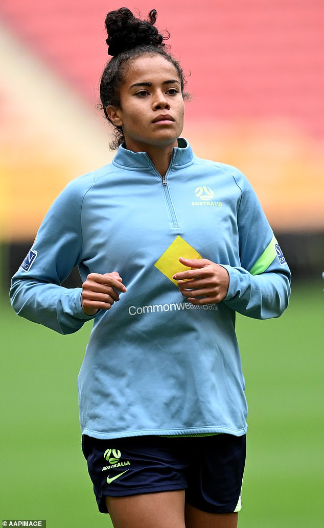 The Matildas have become a sporting juggernaut and had the country in frenzy after reaching the World Cup semi-finals on home soil last year (pictured, youngster Mary Fowler)