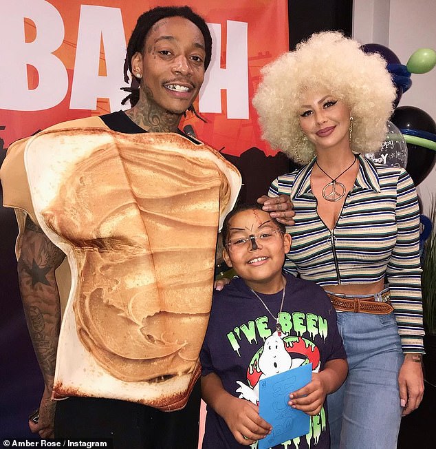 Khalifa also shares 11-year-old son Sebastian Taylor with ex-wife Amber Rose, whom he was married to from 2013 to 2016.