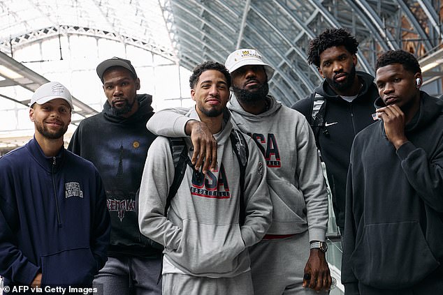 Team USA superstars arrived in France this week aboard the Eurostar train