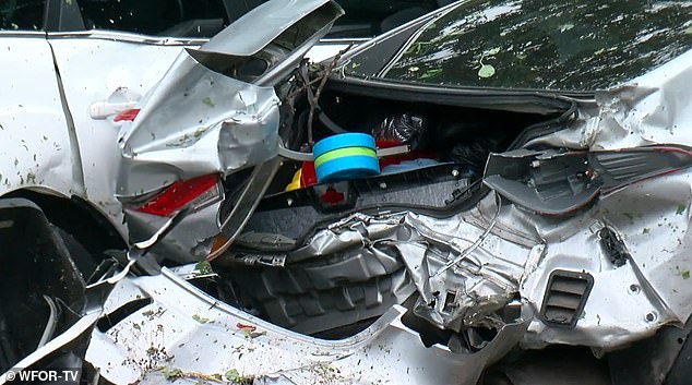 Boughton's car, with him slumped behind the wheel, crashed into a fence and crashed into the parking lot of an apartment building.