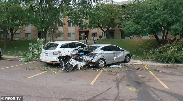 Boughton's car was wrecked in the car park of the apartment block where he crashed.