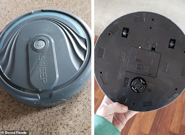 This doesn't make sense! Someone's mother bought them a cheap knockoff Roomba vacuum cleaner and it had no vacuuming ability.