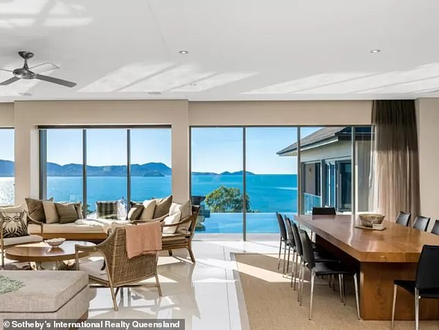 No price has been listed for this beautiful coastal property overlooking the Great Barrier Reef. However, the Herald Sun reported on Thursday that the 1.3-hectare property could fetch $10 million at auction next month.