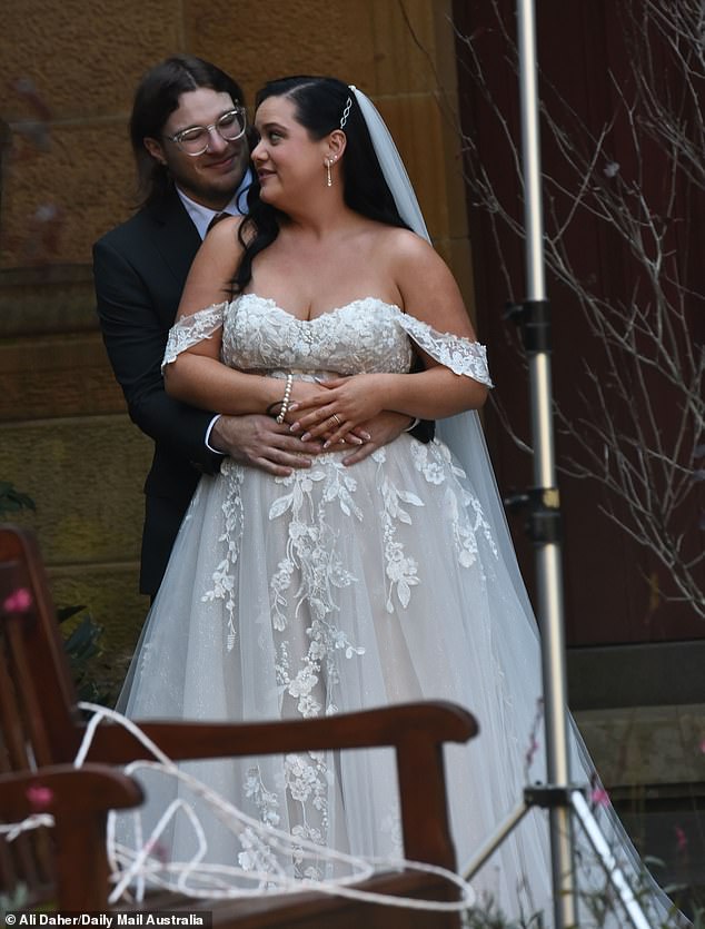 Wellness coordinator Jake Luik looked very happy after walking down the aisle with a stunning brunette bride as they began their epic journey in search of true love.