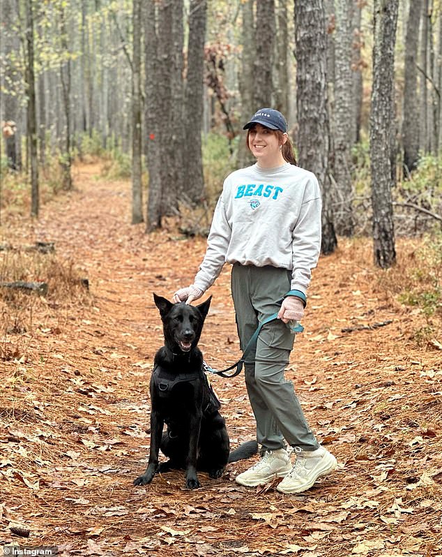 Above, Tyson is seen wearing a Beast-branded sweatshirt.