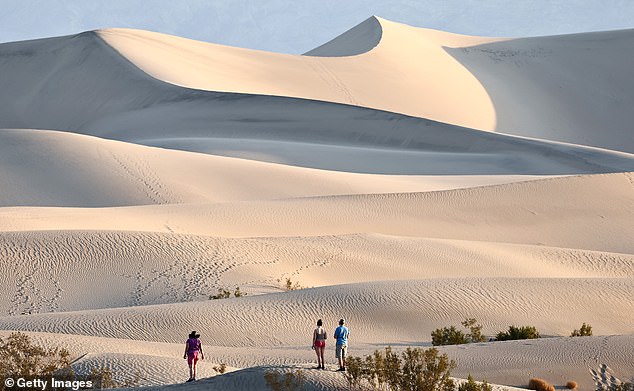 The man is believed to have initially been wearing flip-flops, but it is unclear whether he lost them or they were buried under the sand dunes.