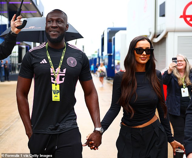 Maya and Stormzy were last seen together holding hands on July 5 at the F1 Grand Prix at Silverstone, where Stormzy put in a standout performance (pictured)