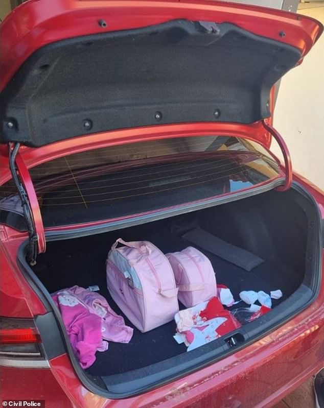 Authorities recovered diapers and other accessories that Dr. Claudia Alves had hidden in the trunk of her car after she was arrested at her home on Wednesday morning and found the newborn baby she kidnapped from the hospital in good health.