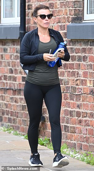 Coleen was carrying a large blue water bottle, her phone and car keys as she left the gym after her daily workout.