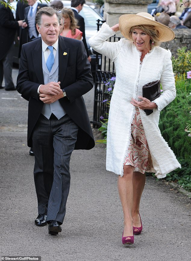 Annabel Elliot with her husband Simon Elliot in 2011. Elliot passed away in March last year.