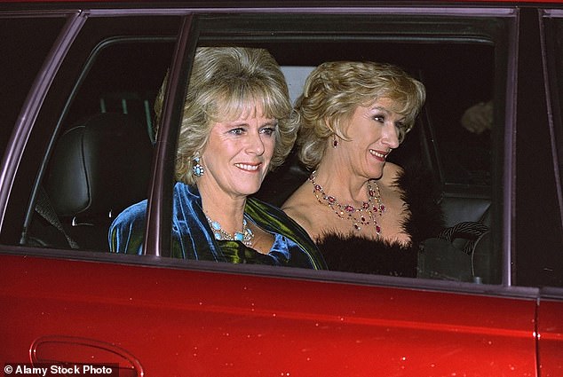 Camilla and Annabel Elliot at Highgrove for Prince Charles' 50th birthday celebrations in 1998