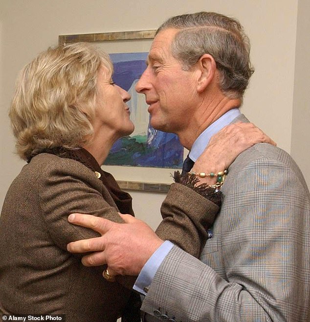 Annabel Elliot greets the then Prince Charles at Poundbury, Dorset, in November 2004