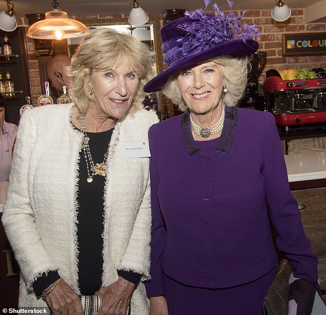 Opening the Duchess of Cornwall pub in Poundbury with her sister Annabel Elliot in 2016