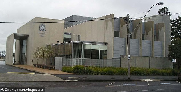 Bloom appeared via video link in Warrnambool County Court (pictured), where the judge described the attack on his uncle as premeditated.