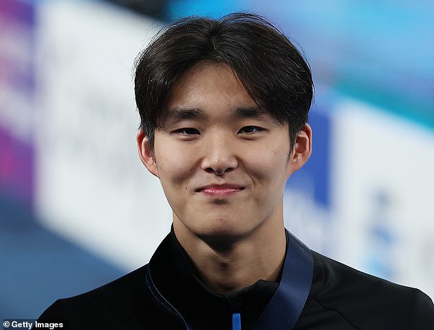 Palfrey told Korean television reporters he expected world champion Kim Woo-min (pictured) to beat Australians Sam Short and Elijah Winnington in the 400m freestyle.