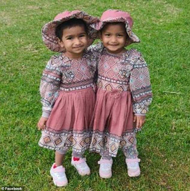 Hinal Runwal (left) died tragically in the disaster while her twin Hiya miraculously survived.