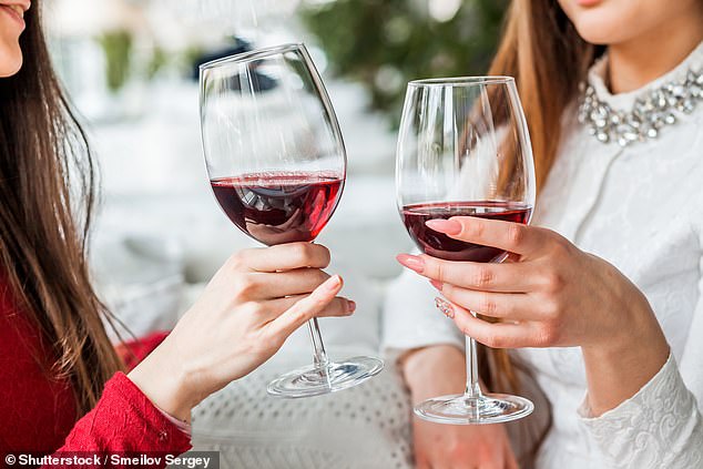 Women in the UK consume the equivalent of 327 small glasses of wine each year, according to WHO figures