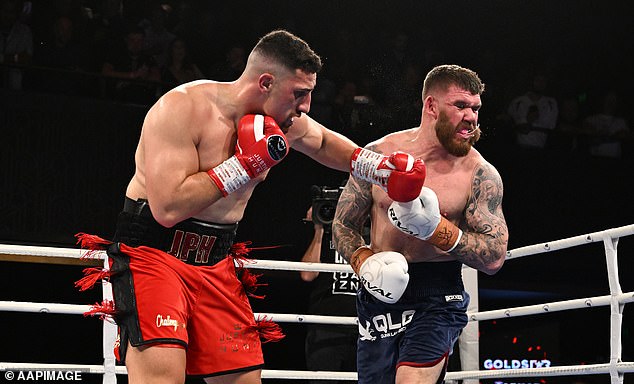 The Australian heavyweight crushed his undefeated rival in Brisbane