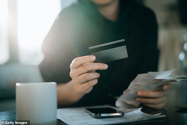 The money-saving tactic of deleting your saved credit card details was praised by hundreds of people online and encouraged many to do the same (stock image)