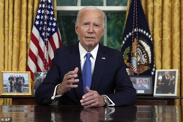 President Joe Biden addressed the nation live from the Oval Office on July 24