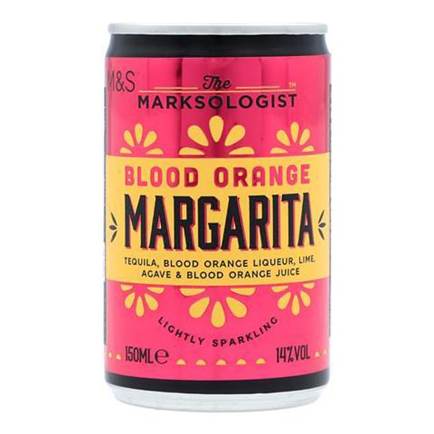 Marks & Spencer's Blood Orange Margarita tastes as intense as its tin suggests.