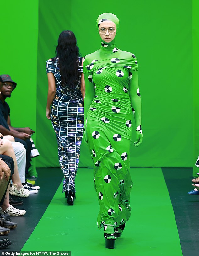 Ella Emhoff walks the runway at the Maisie Wilen show during New York Fashion Week in September 2022