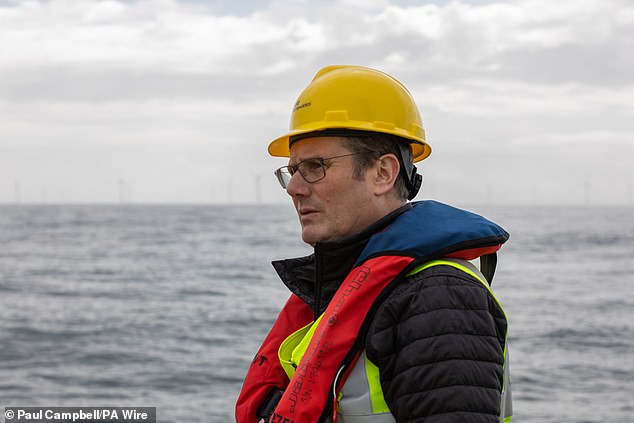 Sir Starmer visited the Beatrice wind farm off the coast of Caithness last year