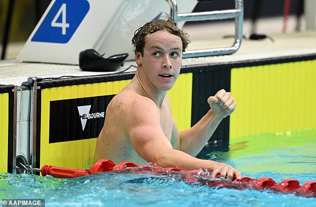 Australia's Sam Short (pictured) and Elijah Winnington will battle for gold in the event, with Palfrey 